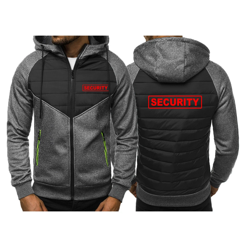 Cotton Padded Three Color Slim Fit Mens Hoodie Jacket