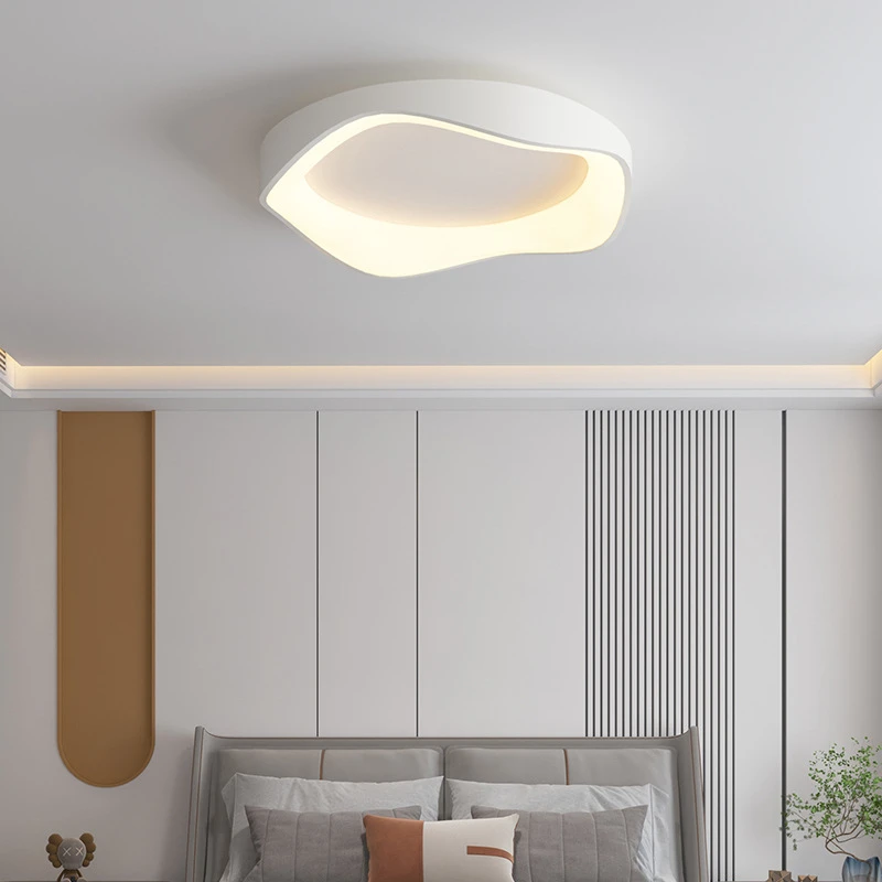 

New Black White Grey LED Ceiling Lights For Bedroom Study Living Room Home Decor Indoor Smart Round Ceiling Lamp Luminaire