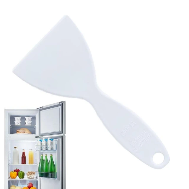 Set Freezer Ice Scrapers White Plastic Defrost Deice Fridge ABS