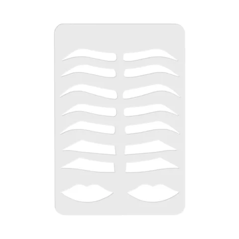 Eyebrow Practice Stencil Brow Lips Template Eyebrow Lip Shape Stencils 1pcs Permanent Makeup Tattoo Training Supplies