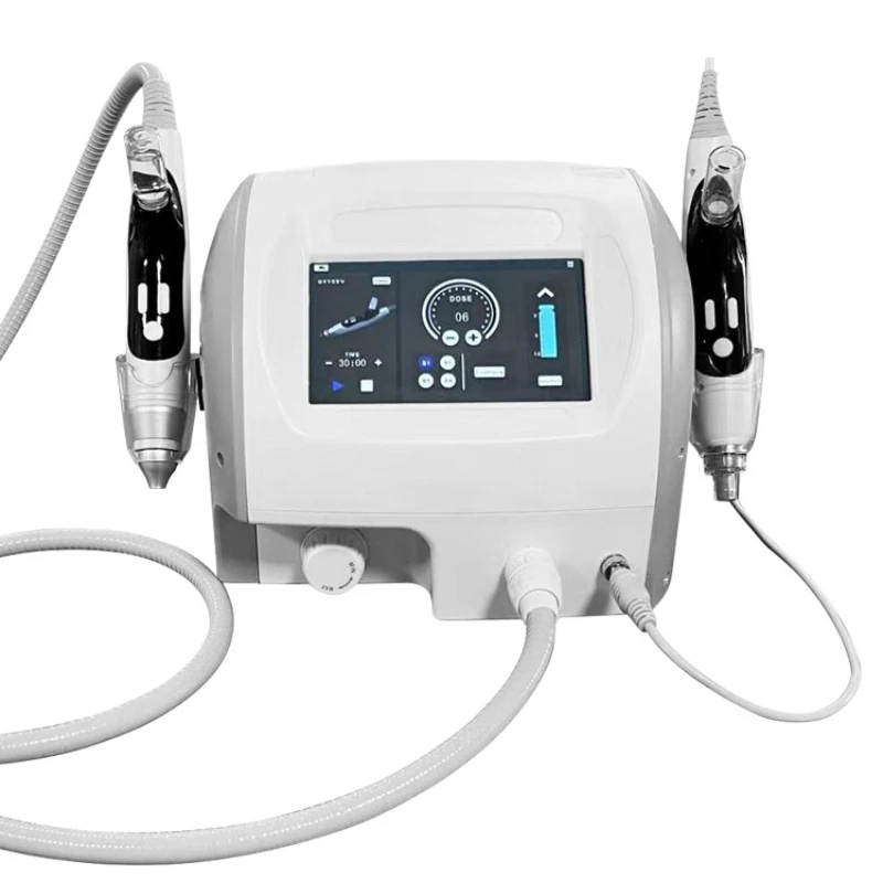 Microcurrent Hydration Oxygen Injection Machine 2 In 1 0.4Mpa Adjustment Replenish Moisture Deep Whitening Device Portable
