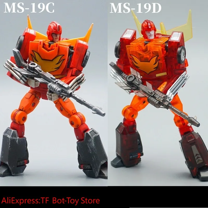 

【limited stock】MechfansToys Transformation MFT MS-19C Damaged version MS-19D Transparent version Rodimus Prime Action Figure