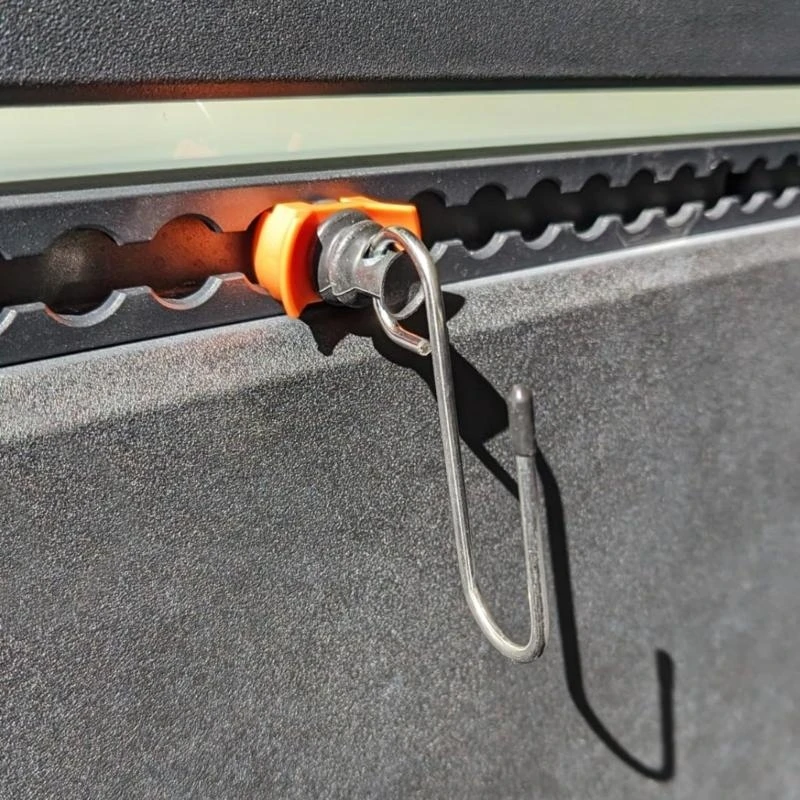 1pc/4pcs Tie Down Anchors Hooks for Airline Rails Easy Installation Securing Cargo Hauling Accessory for Transportation