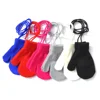 Winter Baby Gloves Warm Mittens Children Full Finger Gloves for 1-3Y Kids Hanging Neck Winter Gloves Newborn Baby Accessories 1