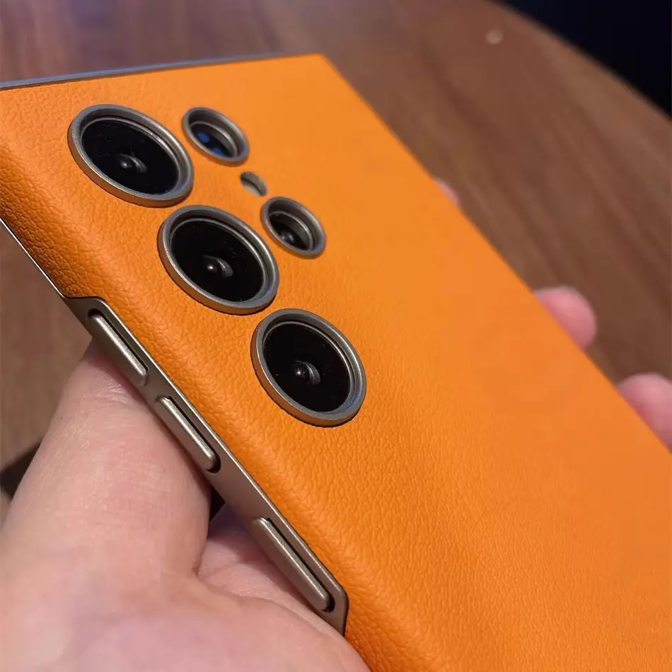 Luxury Business Ultra-Thin Leather Curved Case - Shockproof and All-Inclusive Design