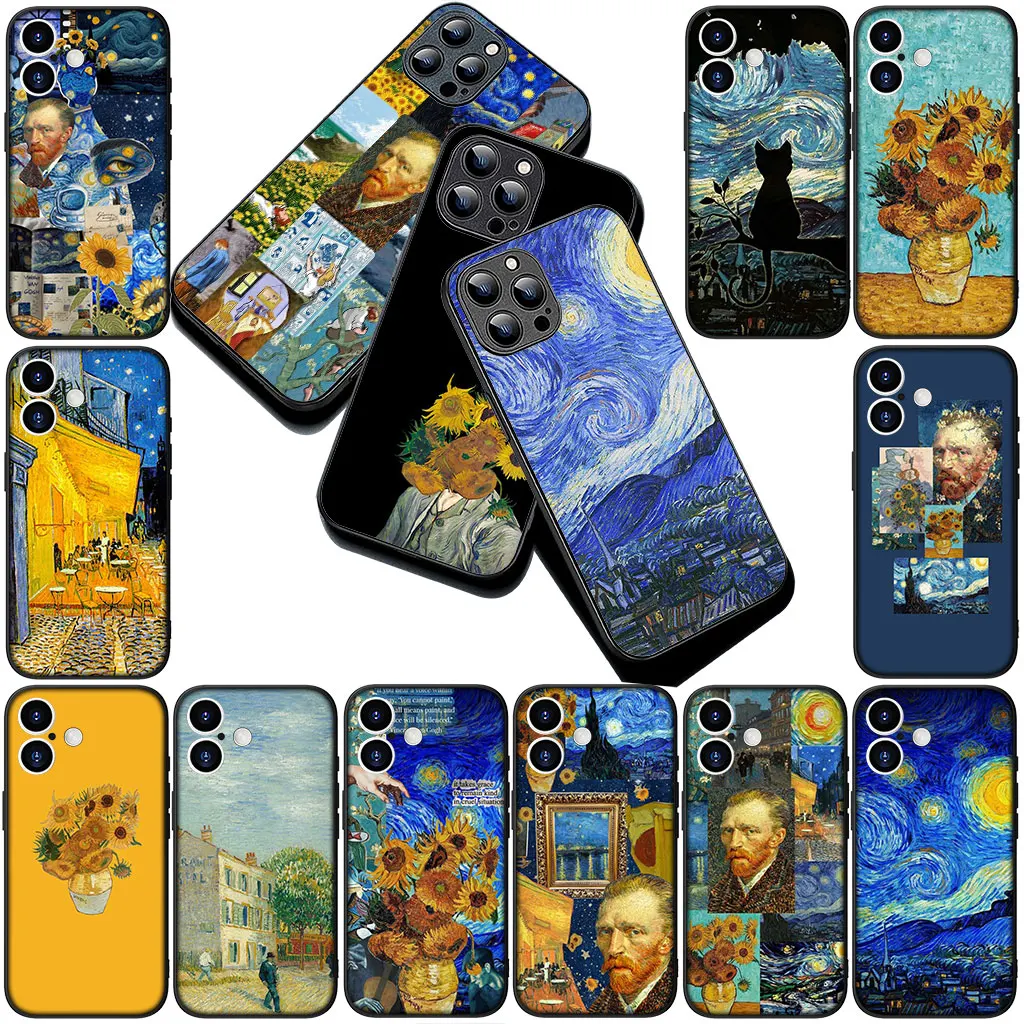 Starry Night Van Gogh Art Premium Phone Case Cover