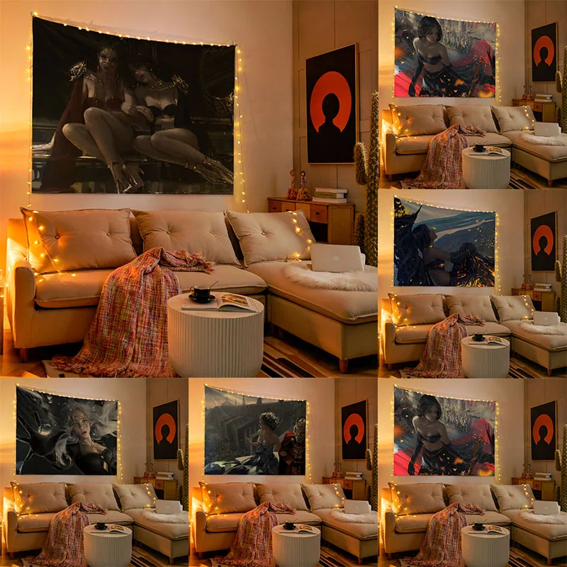 

Anime Tapestry Home Aesthetic Room Decor Hanging Wall Background Cloth
