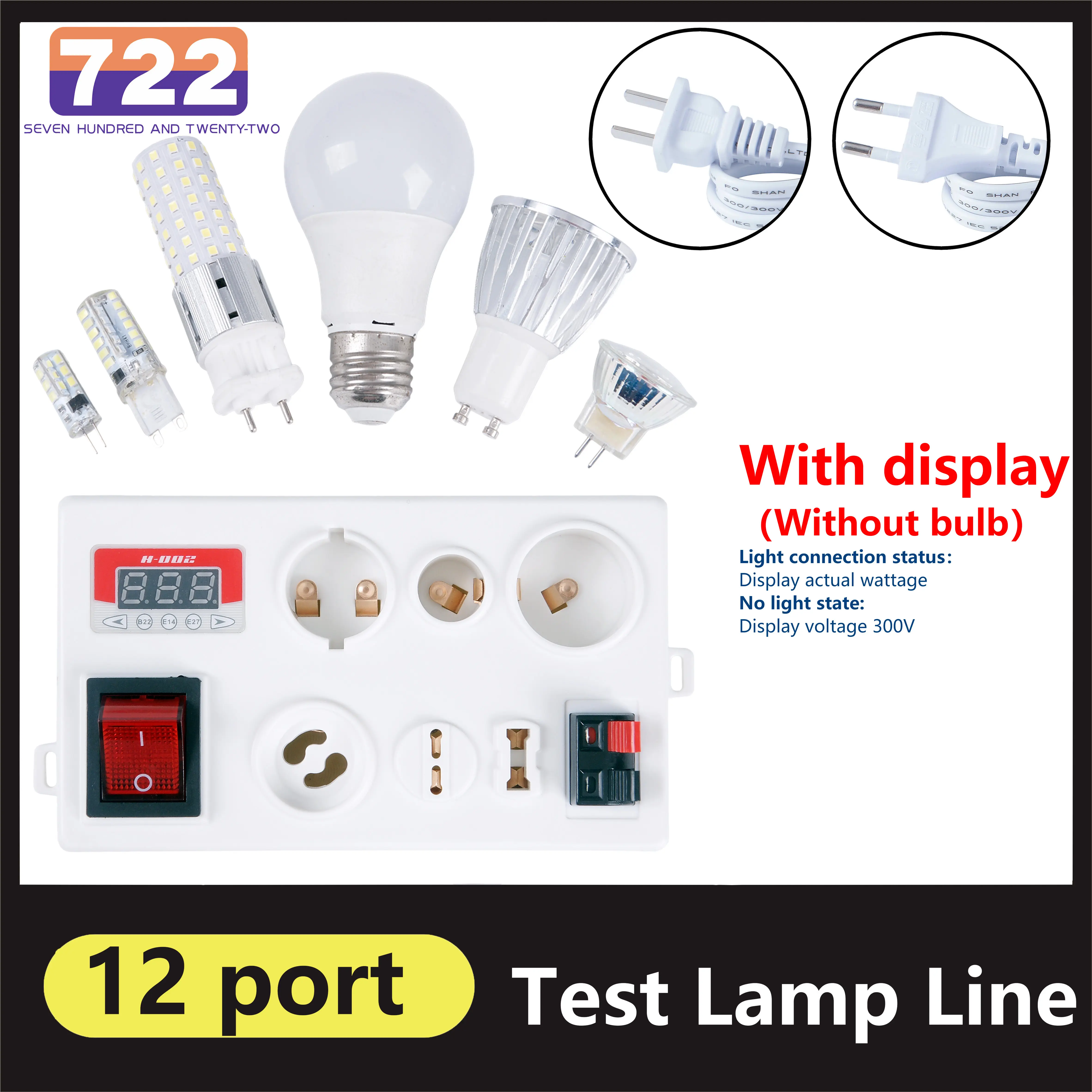 LED Lamp Bulb Tester Screen Tester Led Portable Handy Light-emit Led Power  Tester Fast Led Tester Backlight with LED Display