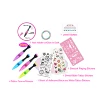 2024 Kids Makeup Set Body Art Tattoo Set Tattoo Pen Tattoo Stencil Gem Stickers Set  Kids Toys 4