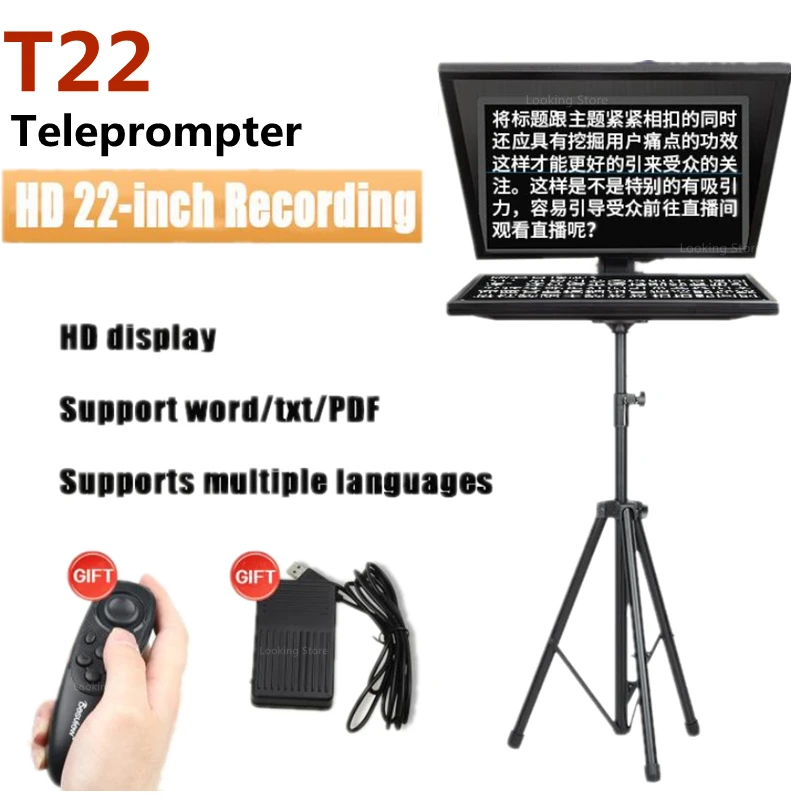 Bestview T22 Teleprompter 22 Inch Ultraclear Teleprompter For Tablet
