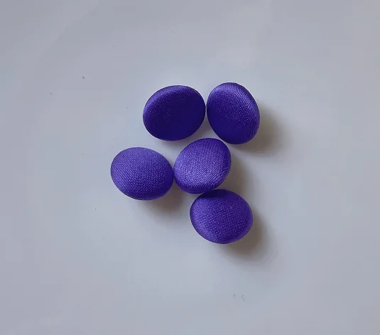 1Set (50PCS Buttons and 50 Buttonhole) Colorful Colors Satin Cloth Button Buttonhole Wedding Dress Back Handmade Diy Accessories 
