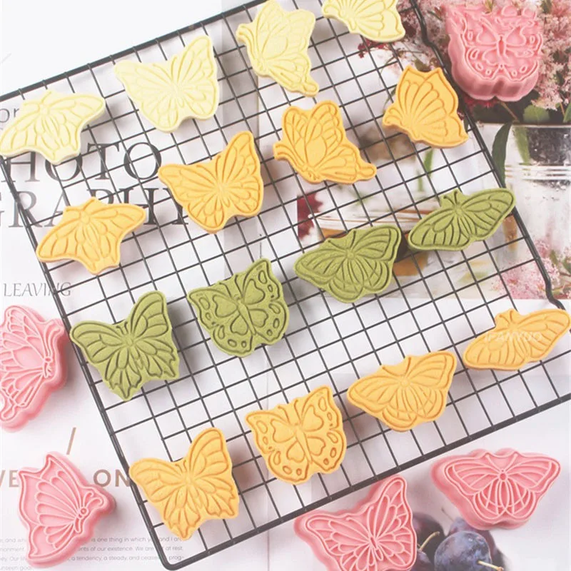 Biscuit Mold Set Cookie Cutter Fondant Embosser Stamp Mold 8Pcs for Wedding Party Cake Decoration Baking Pastry Tools cookie cutter,baking mold,cookie mould,fondant cutter,baking decorating tools,pastry cutter