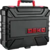 DEKO Drill Set Tool Set with 8V Red Cordless Drill, Home Tool Kit with Drill, Hand Tool Kits for Women 126 Piece