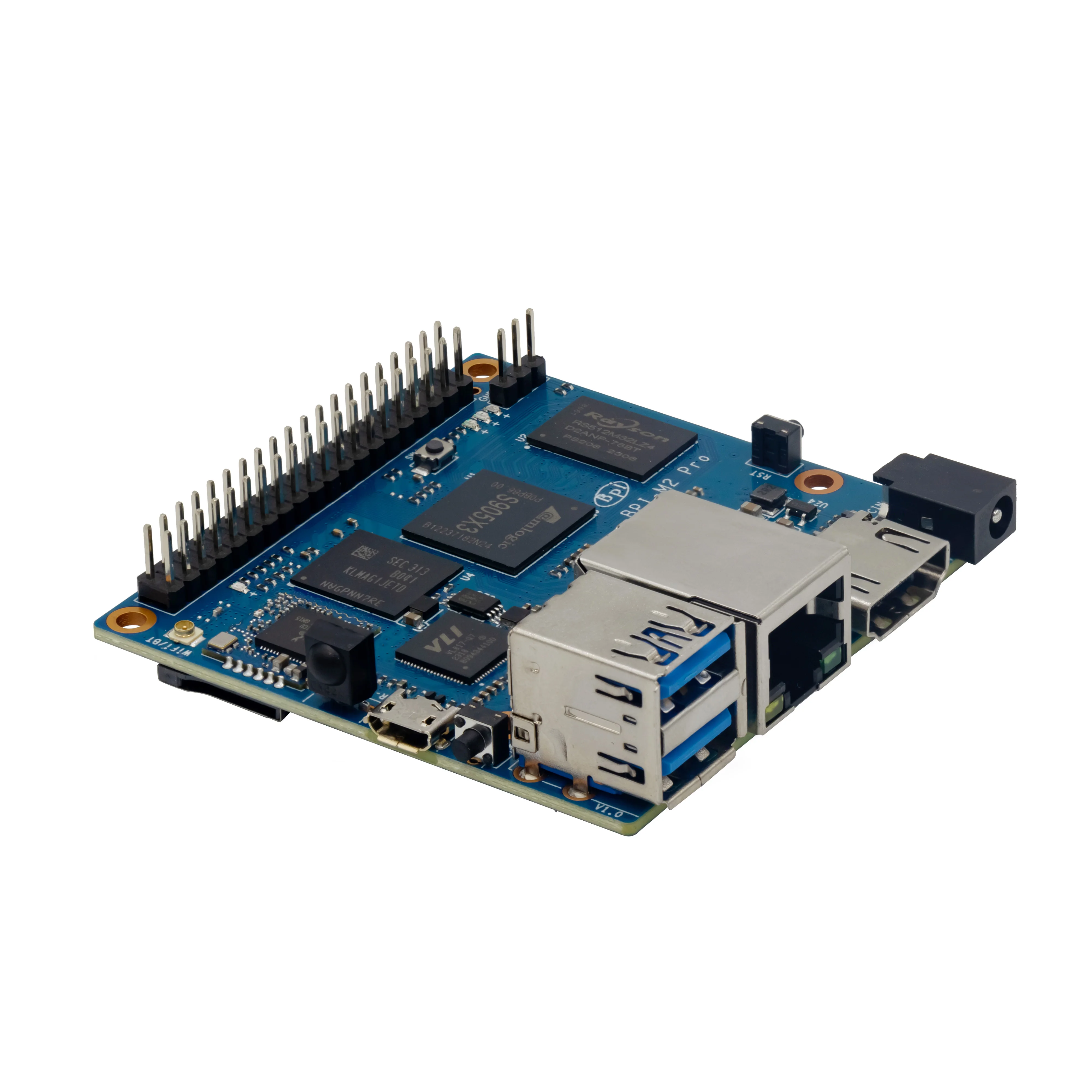 Banana pi Bpi-m2 Pro Amlogic S905x3 Quad Core Cortex-a55 Mali-g31 Placa de Demonstração 2gb Lpddr4 16gb Emmc com Wifi bt Sbc Única Placa - Imagem 3