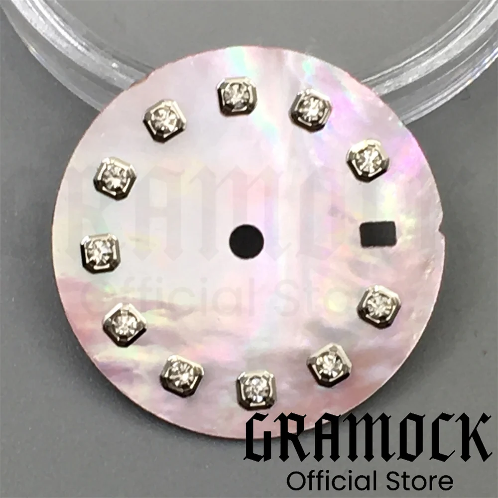 Multicolor Sunburst Gradient Watch Dial with Diamond Markers and Date Window for Automatic Women's Watch