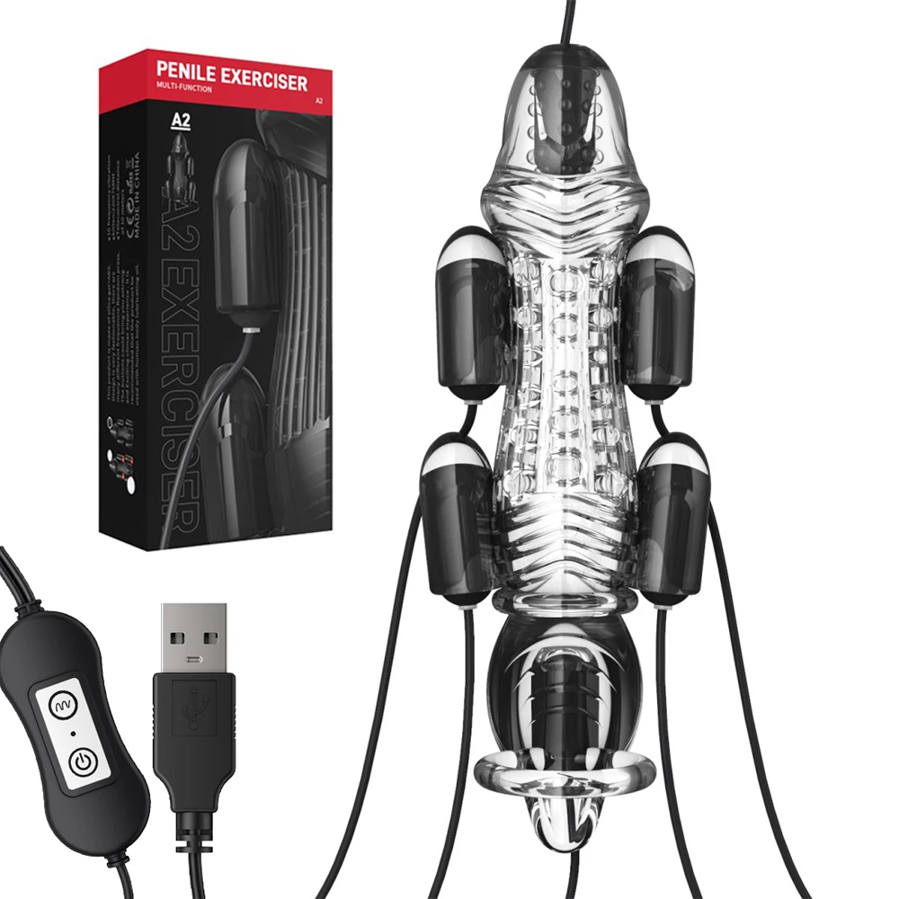 Vibrateur pour gland avec télécommande pour retarder éjaculation_voghion.com