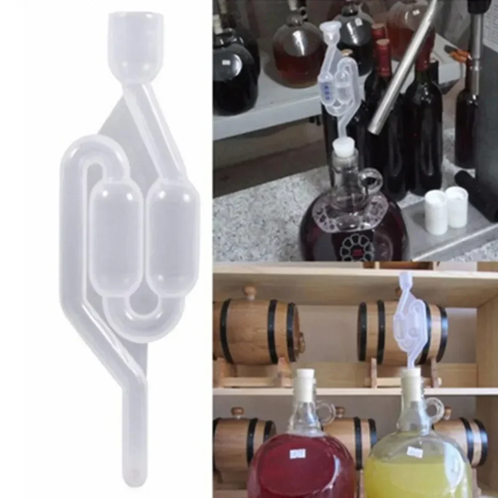 5PCS Bubble Type Fermenter Air Lock Home Brew Wine Plastic One-way Brewing Valve For Wine Making Accessories