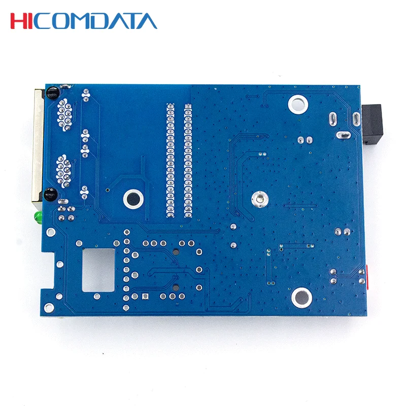 HICOMDATA 1000M Fiber Optic Converter Gigabit 2 Rj45 1 Sfp Bidi 20km Sc Port Optical Network Media Transciever PCBA