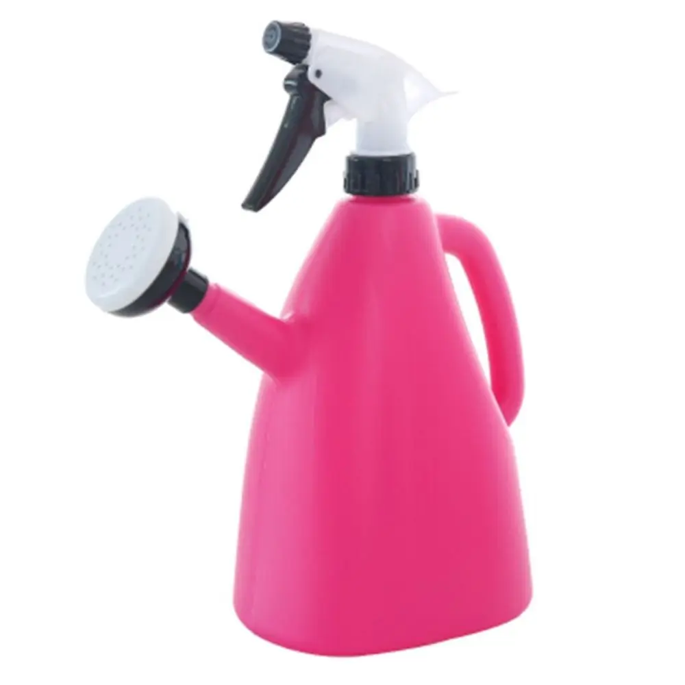 1L Plastic Watering Can Pot 2 In 1 Adjustable Pressure Spray Water Kettle Indoor Garden Plants Flower Sprayer Watering Tool