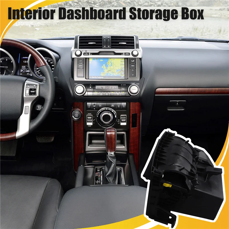 A03Z-자동차 인테리어 대시 보드 보관함 센터 콘솔 글러브 박스 CD 박스 Toyota Land Cruiser Prado 2010 2011-2017