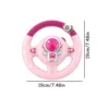 Children's simulation steering wheel co pilot toy car mounted early education learning machine puzzle toy 6