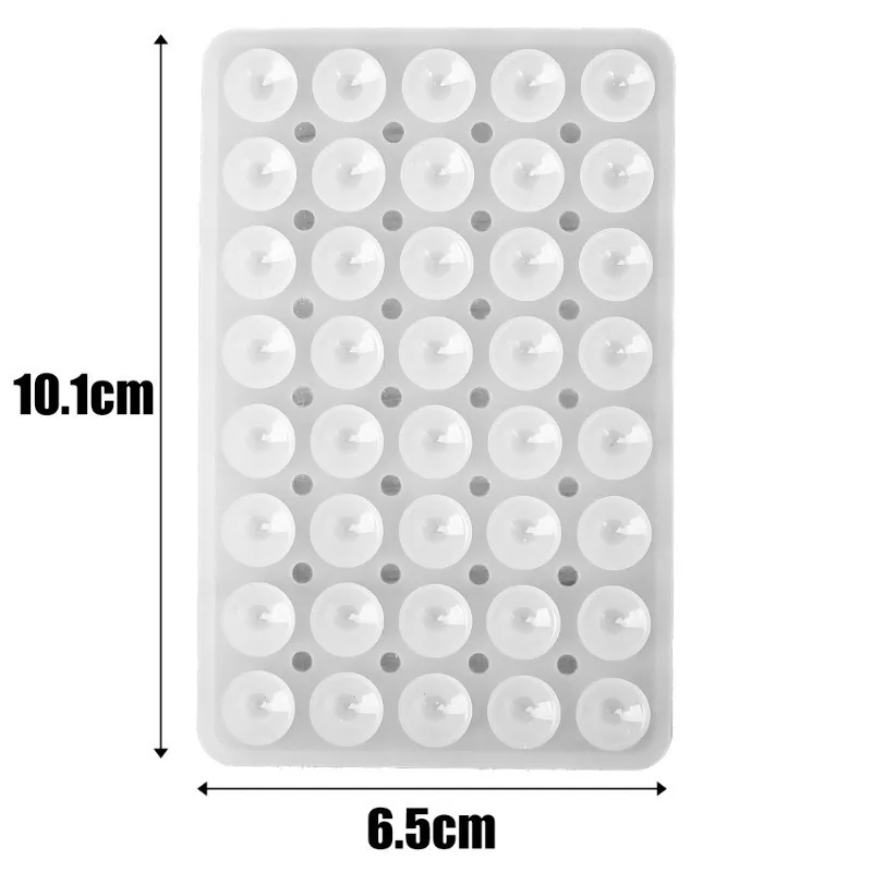 3-1Pcs Transparent Phone Case Backed Silicone Suction Pad Holder Double Side Suction Cup Bracket Silicone Fixture Desk Car Stand 6