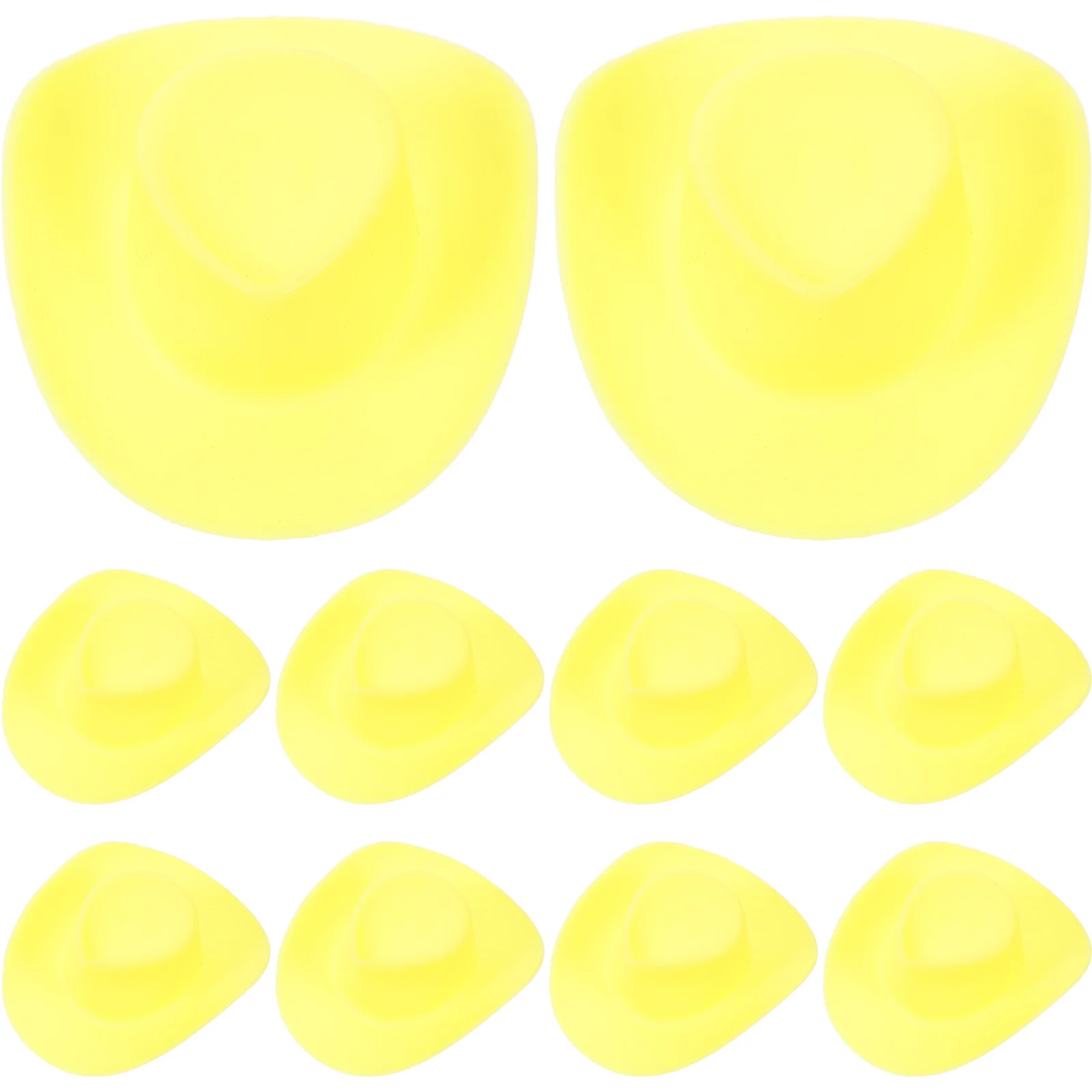 

10 Pcs Mini Hat Miniature Hats Small Delicate Plastic Decorative Crafts Tiny Decorations