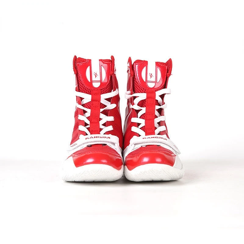 New Wrestling Sneakers for Men Designer Black Red Boxing Shoes Couples Breathable Wrestling Boots Big Boy Fighting Shoes
