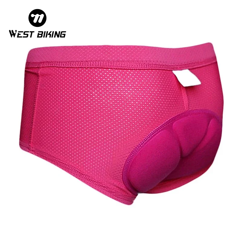 WEST BIKING Women 3D Padded Cycle Underwear Bicycle Bike Shorts Silicone Foam Gel Anti-Sweat Breathable