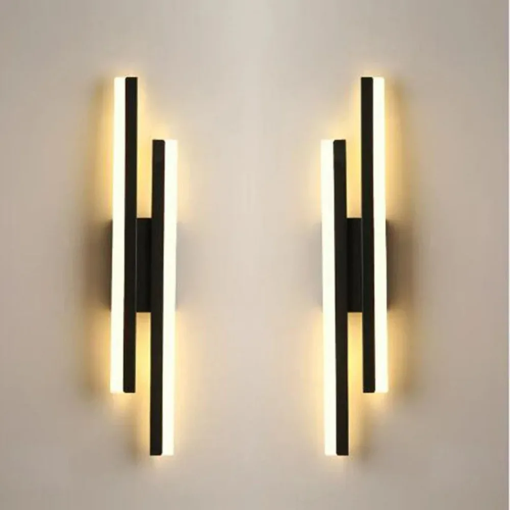 Modern LEDWall Lamp Wall Sconces Copper Line Pipe Acrylic Lampshade Indoor Lighting for Living Room Corridor Light Fixture 2