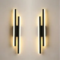 Modern LEDWall Lamp Wall Sconces Copper Line Pipe Acrylic Lampshade Indoor Lighting for Living Room Corridor Light Fixture 2
