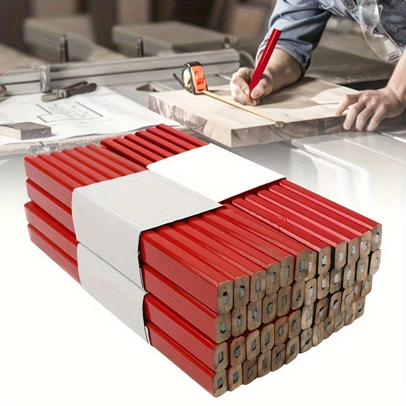 10 Woodworking Pencils, Suitable for Learning, Office Use, Classroom Rewards, Doodling, Marking, Furniture Marking, Wall Drawing, Paper Sketching, Etc - 6