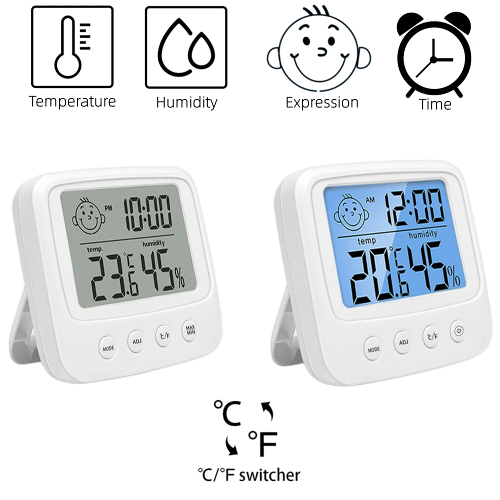 Digital LCD Indoor Convenient Temperature Sensor Humidity Meter Thermometer Hygrometer Gauge