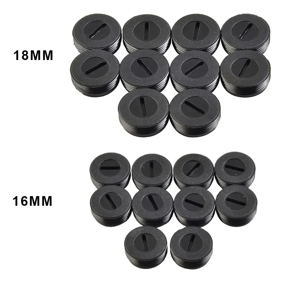 8 Tappi Portaspazzole In Carbone - Diametro 16mm, Altezza 8mm - Per Utensili Elettrici