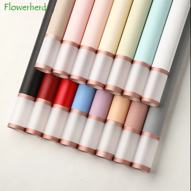 

Упаковочная бумага для букета цветов из Пномпеня, водонепроницаемая подарочная упаковка, матовая пленка-желе, утолщенная бумага для букета «сделай сам», Миланская бумага