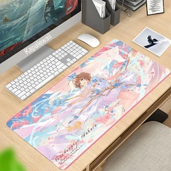 Dessin Animé japonais Cardcaptor Sakura Souris Mausepad Gamer Accessoires Bureau Tapis de Souris De Jeu D'entreprise Deskmat 90x40 XXL 
