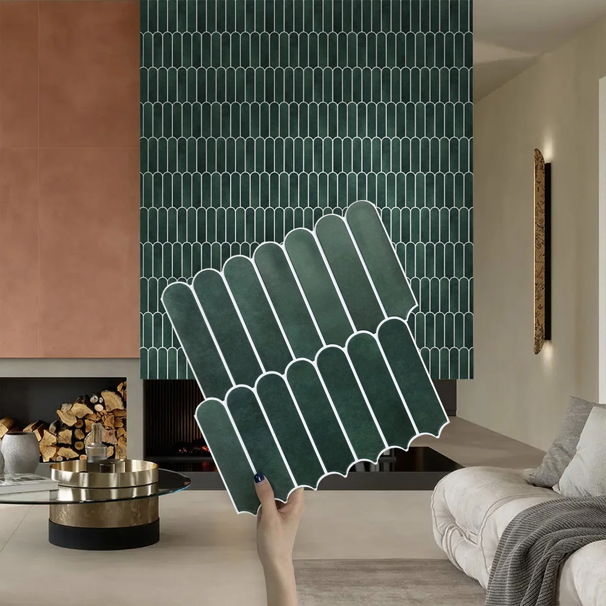 10 ชิ้น PVC ปลา Peel และ Stick ผนังแผง - 30x30 ซม. - 3D Self Adhesive Wall แผง, Modern Wall Decor, wall Decor 1