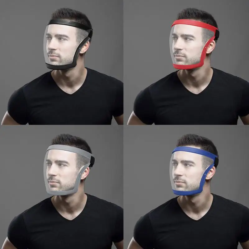 

Защитная маска на все лицо, многоразовая Прозрачная защитная маска для работы, Пылезащитная маска для защиты головы, ветрозащитная уличная маска