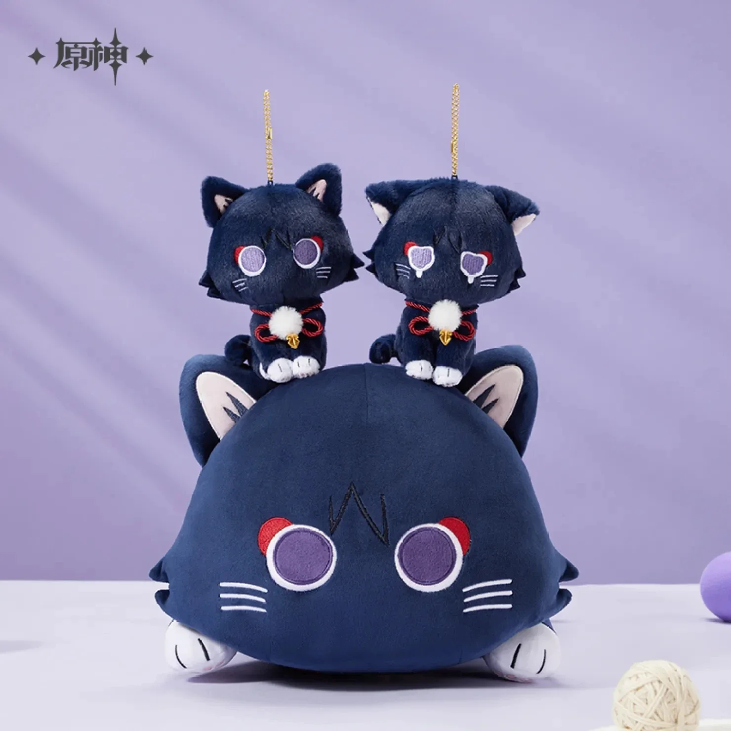 

[Genuine] Anime Cosplay Game Genshin Impact Wanderer Fairytale Cat Plush Pillow Cartoon Pendant Soft Accessories Kids Xmas Gift