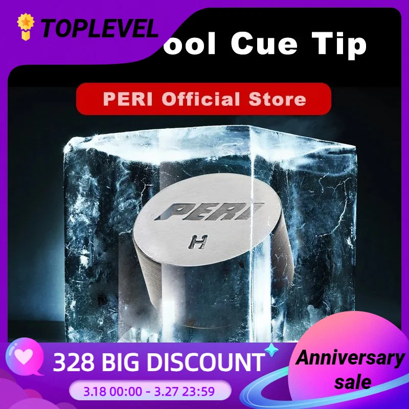 PERI Pool Billiards Cue 14mm Tip Black Ice Tip 3 Pcs  Billiard Accessories for Champion Billiards Players Billiard Training Tip billking tip tool ferrule billiards 3 in 1 tip plate trimmer tip side tip cutting pool cue tip maintaince billiard accessories