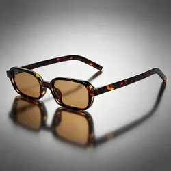 Chic Retro Rectangle UV400 Sunglasses - Unisex Fashionable Narrow Shades (UV400)