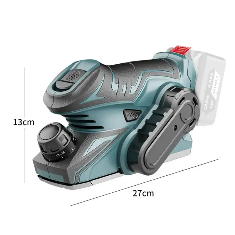 12V 13000RPM Brushless Cordless Electric Planer  Handheld Mini Planer for Makita18V Battery Wood Cutting Tool with Wrench 5
