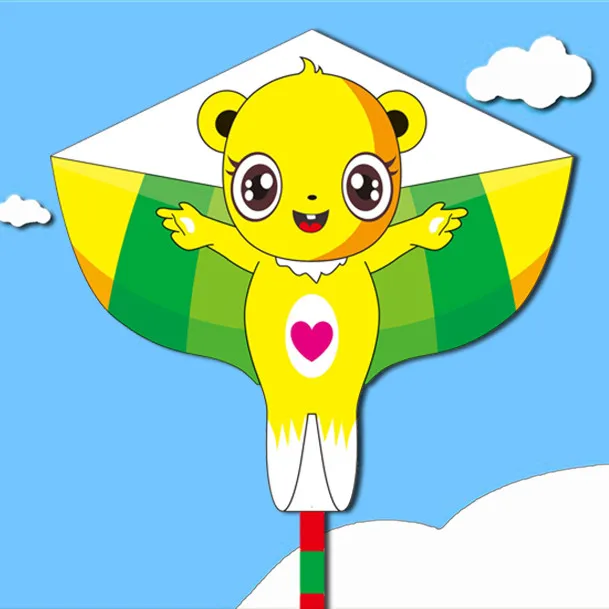 free shipping children kite flying kids outdoor toys kite factory ripstop nylon fabric eagle butterfly kites rainbow high cerf Bear