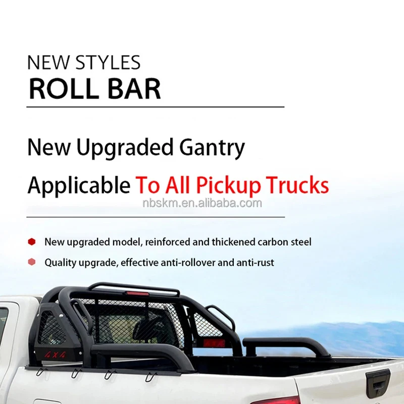 F-150 레인저 픽업트럭 개조 부품용 탄소강 메쉬 롤 케이지 루프랙