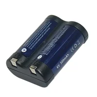 Rechargeable Lithium Battery+ Charger for Canon R2cr5 2CR5 EOS 1  EOS 3 6V Camera Battery High Quality Bateria 6V 500mAh - Image 2