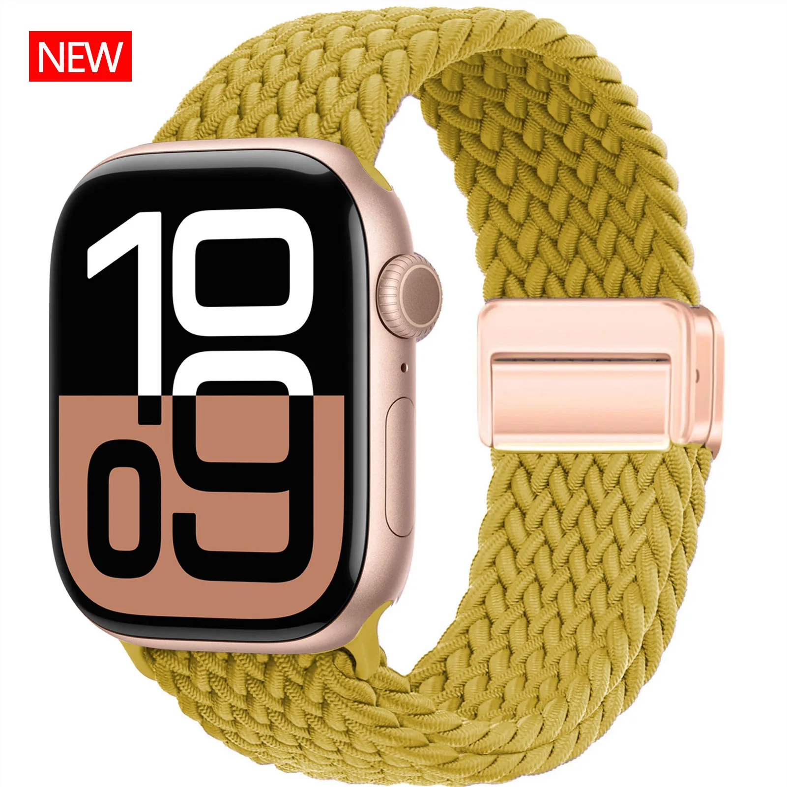 Magnetic Braided Nylon Watch Strap Bracelet