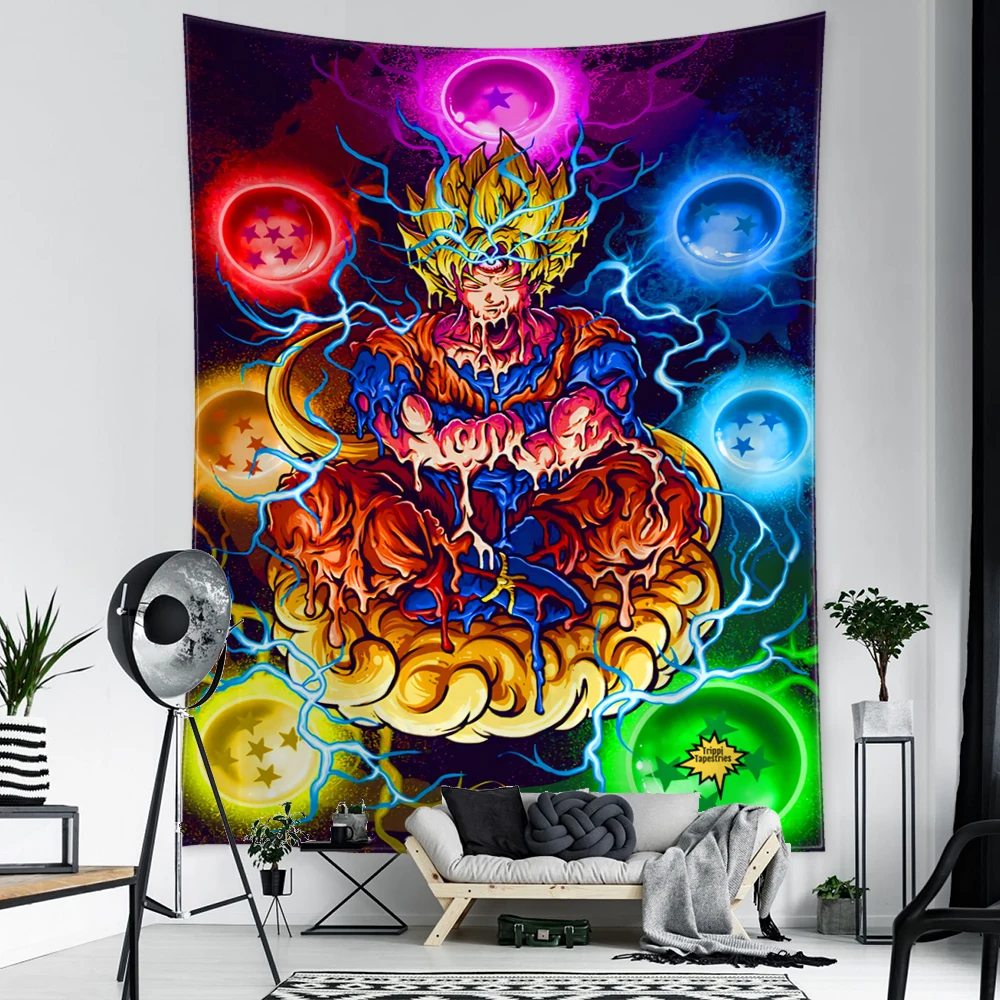 Tapestry Wall Hanging Room Tapestry Psychedelic Cartoon Cartoon Animal Tapestry Aliexpress