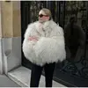 Solid Color Plush Women's Coat Fashion Fluffy Faux Fur Jacket  Long Sleeve Warm Cardigan Coat 2024 Lady Winter Street Outerwear 3