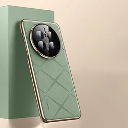 Copertura per telefono in pelle di lusso con protezione per obiettivo della fotocamera con placcatura