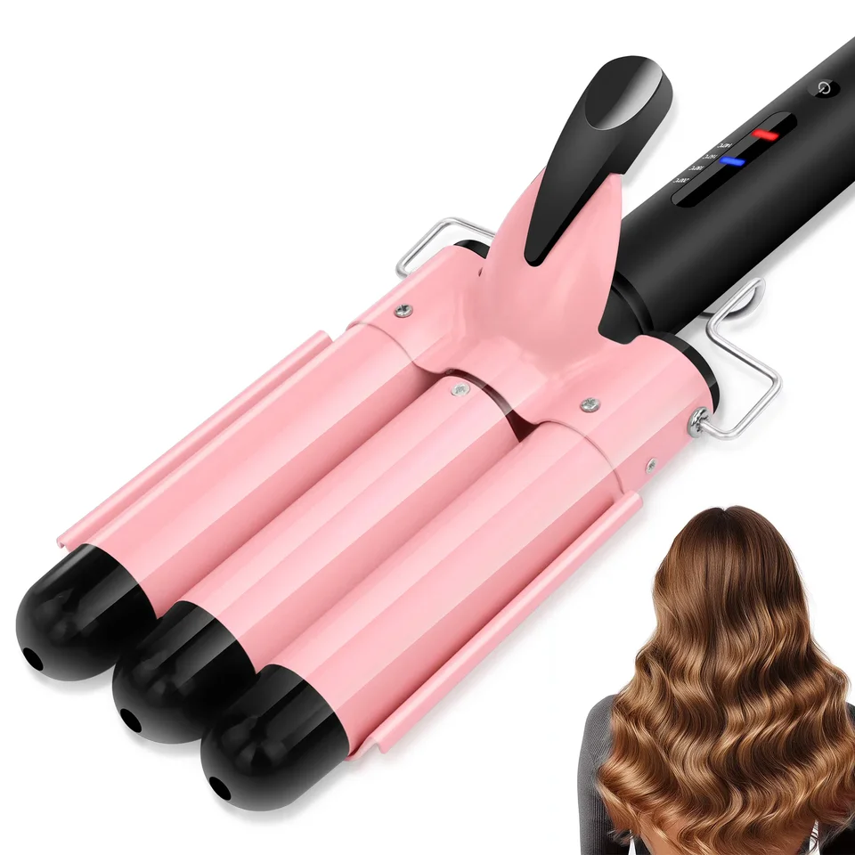 Triple Barrel Curling Iron Hair Crimper Wand